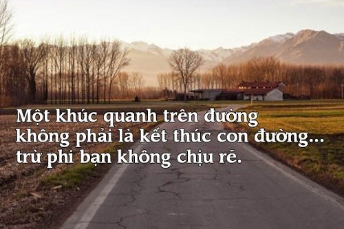 Câu nói hay về con đường phía trước, Stt con đường chông gai