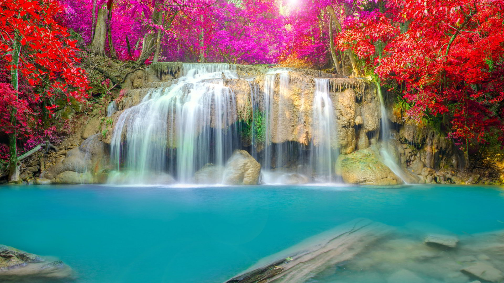 Hình ảnh thác nước đẹp, thác nước 3D-24