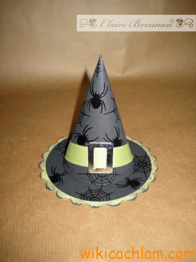 Cách làm mũ phù thủy bằng giấy đậm chất Halloween