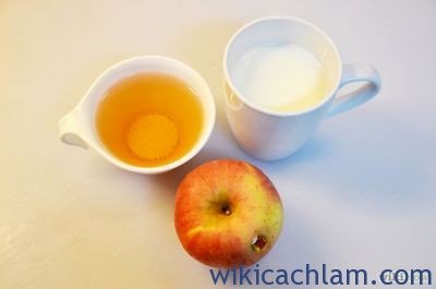 Cách pha trà sữa vị táo