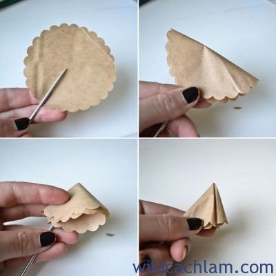 Cách làm hoa cẩm tú cầu bằng giấy-3