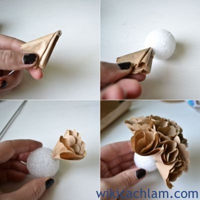 Cách làm hoa cẩm tú cầu bằng giấy-4