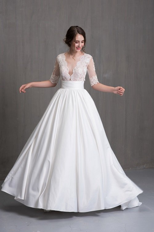 Cách chọn váy cưới cho cô dâu vai rộng đẹp lộng lẫy-5