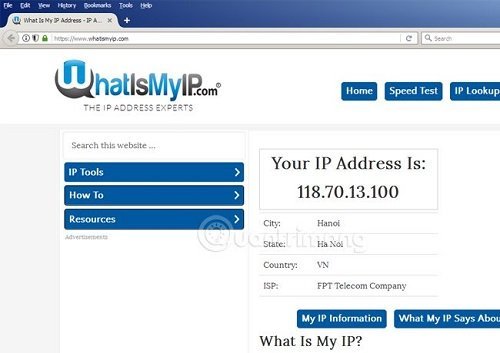Kiểm tra vị trí qua địa chỉ IP bạn đã biết chưa ?