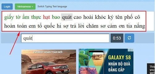 Cách kiểm tra tốc độ đánh máy, gõ phím 10 ngón-4