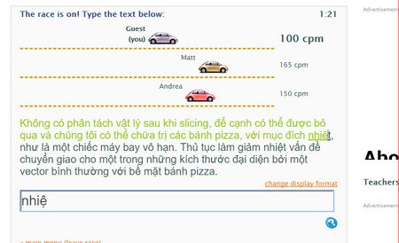 Cách kiểm tra tốc độ đánh máy, gõ phím 10 ngón-7