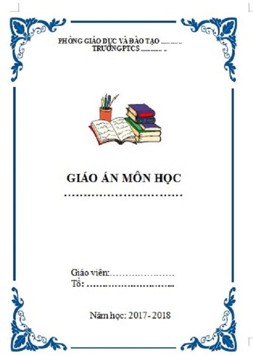 Mẫu bìa giáo án đẹp mới nhất cho Giáo viên-10