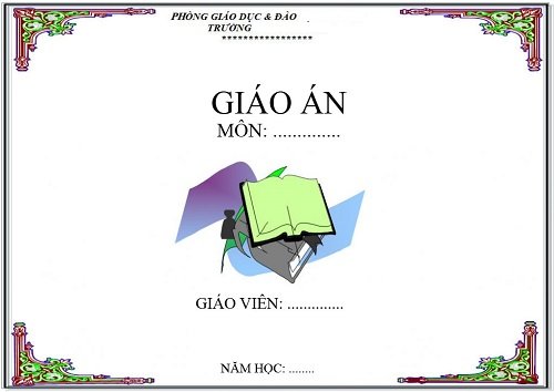 Mẫu bìa giáo án đẹp mới nhất cho Giáo viên-6