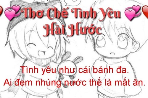 Những bài thơ chế về tình yêu hay, hài hước nhất