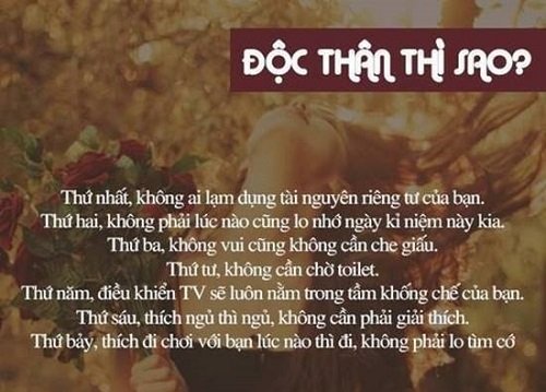 STT độc thân vui tính, CAP về cô gái độc thân mạnh mẽ