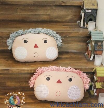 Cách làm gối bông handmade đơn giản tặng người yêu-9