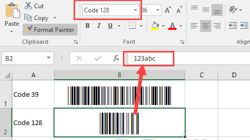 Cách tạo mã vạch trong MS Word, Excel-3