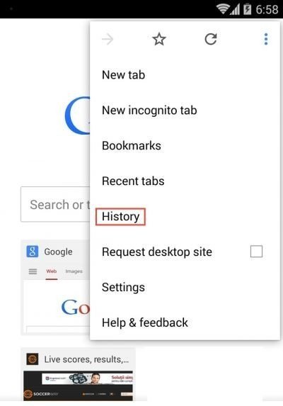 Cách xóa lịch sử web trên Google Chrome PC, Android, iOS-9
