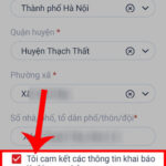 Chạm vào nút Cập nhật