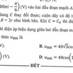 Đề minh họa tốt nghiệp THPT môn Vật lí 2023