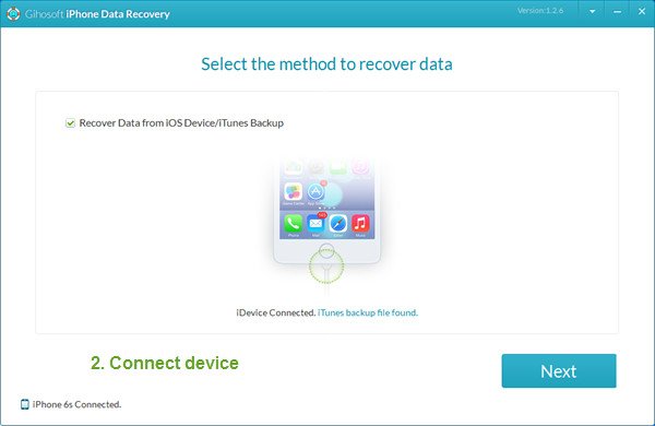 Gihosoft: Ứng dụng khôi phục dữ liệu trên iPhone-6