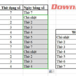 Kết quả thứ bằng chữ