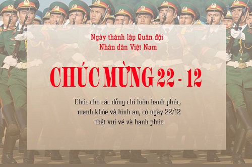 Lời chúc ngày 22/12 hay, STT ngày Quân đội nhân dân Việt Nam-9