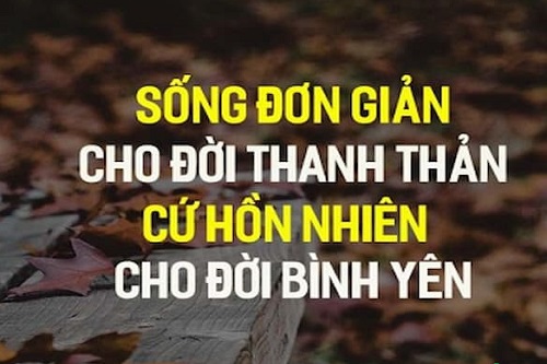 Những câu nói hay về tính giản dị, Stt về cuộc sống giản dị-2