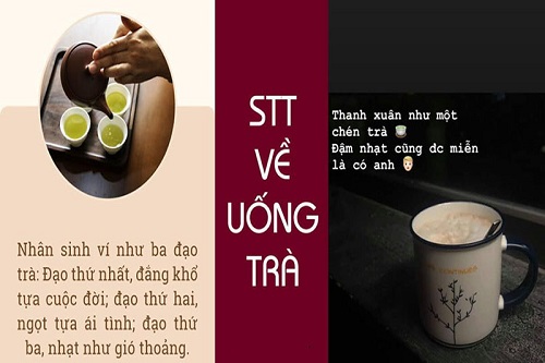 Những câu nói hay về trà đạo, Stt buồn uống trà một mình-3