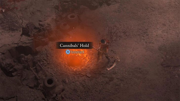 Vị trí của Cannibal' Hold trong Diablo IV