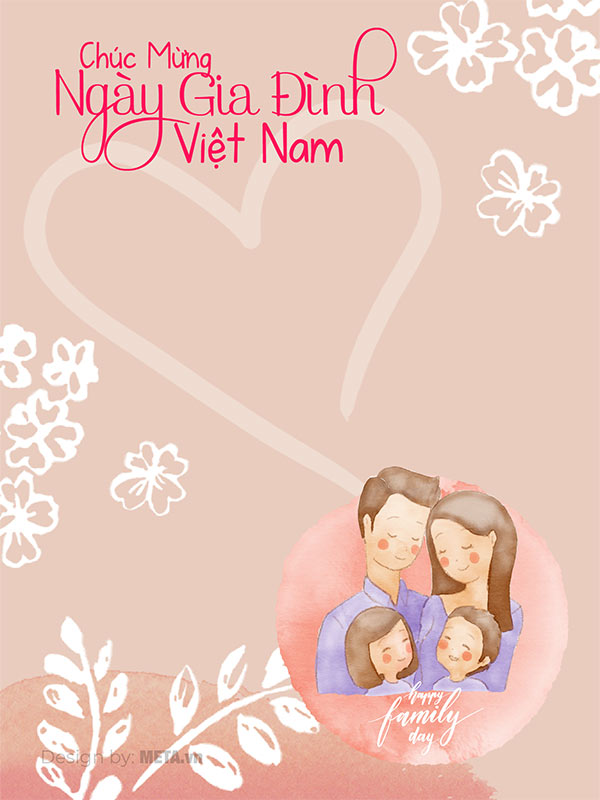 Tải Thiệp chúc mừng ngày Gia đình Việt Nam