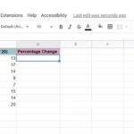 Tính phần trăm bằng Google Sheets