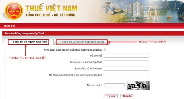 Tracuunnt – Tra cứu thông tin người nộp thuế TNDN, TNCN