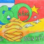 Mẫu tranh vẽ Thiếu nhi Việt Nam - Cuba