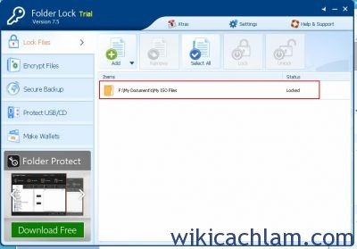 Cách khóa thư mục trên máy tính bằng phần mềm Folder Lock-9